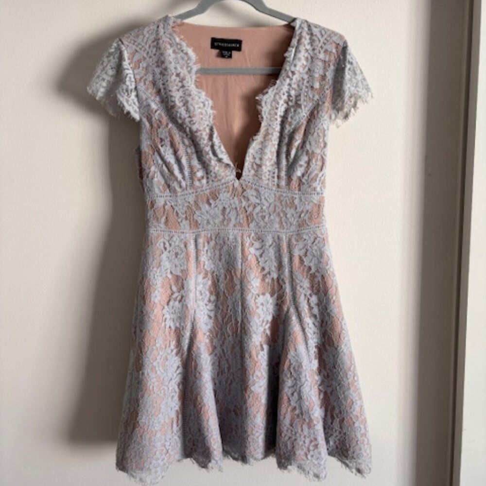 Stylestalker Blue Lace Dress size Medium